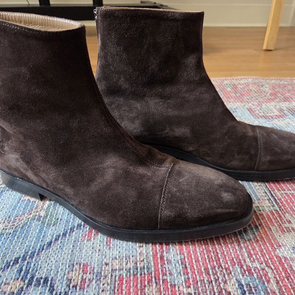 Armando Cabral Elegant Dark Brown Suede Men's Boots 42 1/2